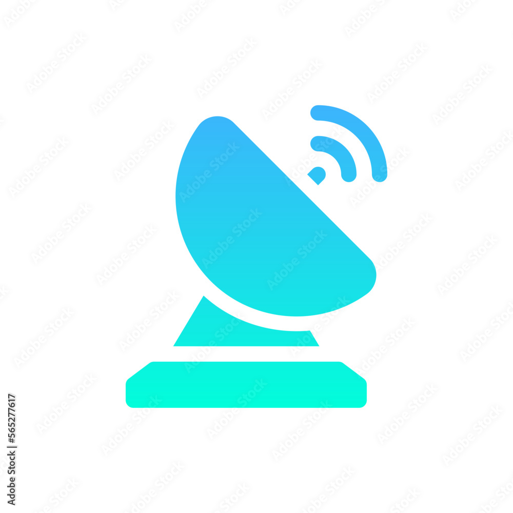 satellite signal flat gradient icon satellite signal flat gradient icon