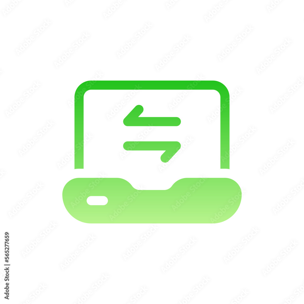 transfer flat gradient icon transfer flat gradient icon