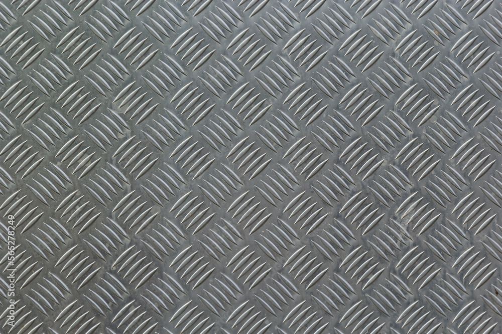Seamless metal floor plate with diamond pattern Seamless metal floor plate with diamond pattern