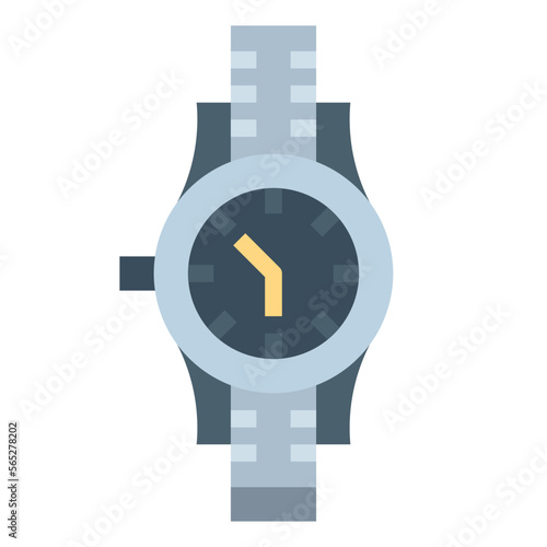wristwatch flat icon style