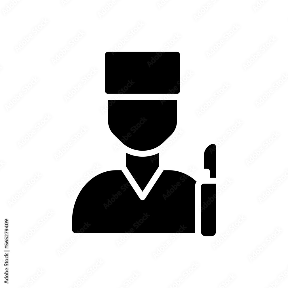 Surgical care black glyph icon. Pathology treatment. Surgical procedure. Medical clinic service. Health care. Silhouette symbol on white space. Solid pictogram. Vector isolated illustration Surgical care black glyph icon. Pathology treatment. Surgical procedure. Medical clinic service. Health care. Silhouette symbol on white space. Solid pictogram. Vector isolated illustration