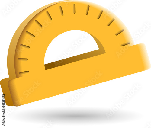 Angle Measurement icon. 3d illustration from measurement collection. Creative Angle Measurement 3d icon for web design, templates, infographics and more