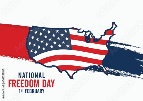 National Freedom Day. February 1. Vector illustration. Holiday poster.