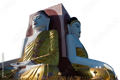 фотографія Seated Buddhas at Kyaik Pun Pagoda, Myanmar