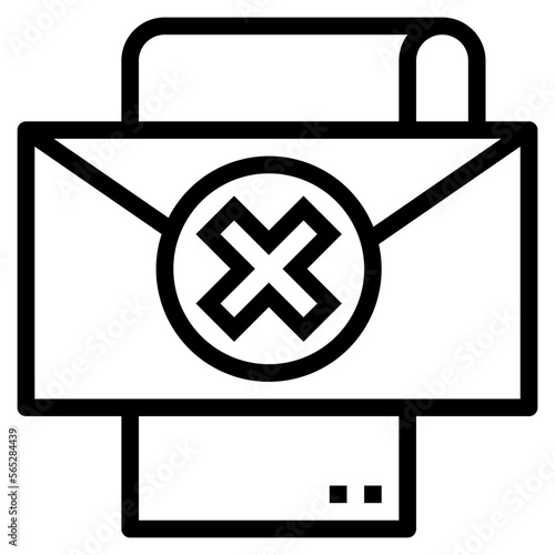 failed message line icon style