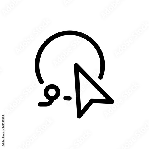 lasso tool line icon
