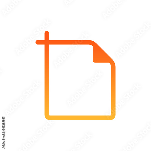 artboard flat gradient icon