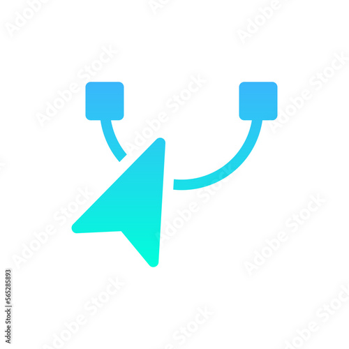 reform flat gradient icon