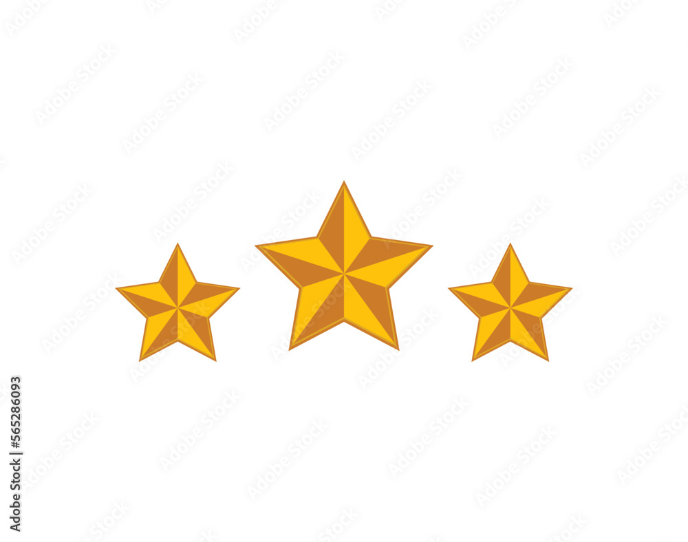 Obraz premium golden star icon vector art