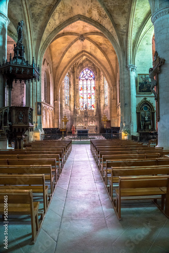 Slika na platnu Monolithic church in the Saint Emilion, Bordeaux, France