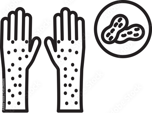 allergy to peanut icon