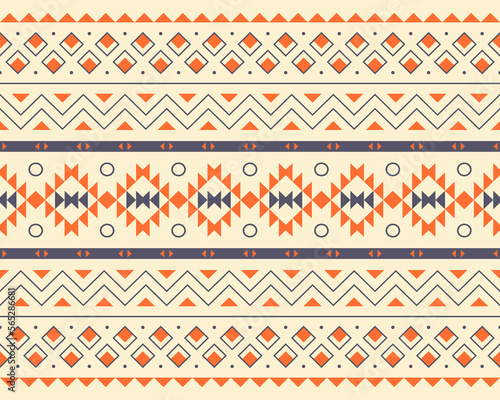 Tribal aztec colorful seamless ethnic pattern
