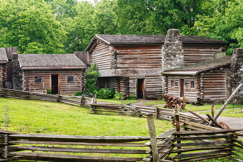 Obraz na płótnie Kentucky historical state park of Fort Boonesborough, Kentucky, USA