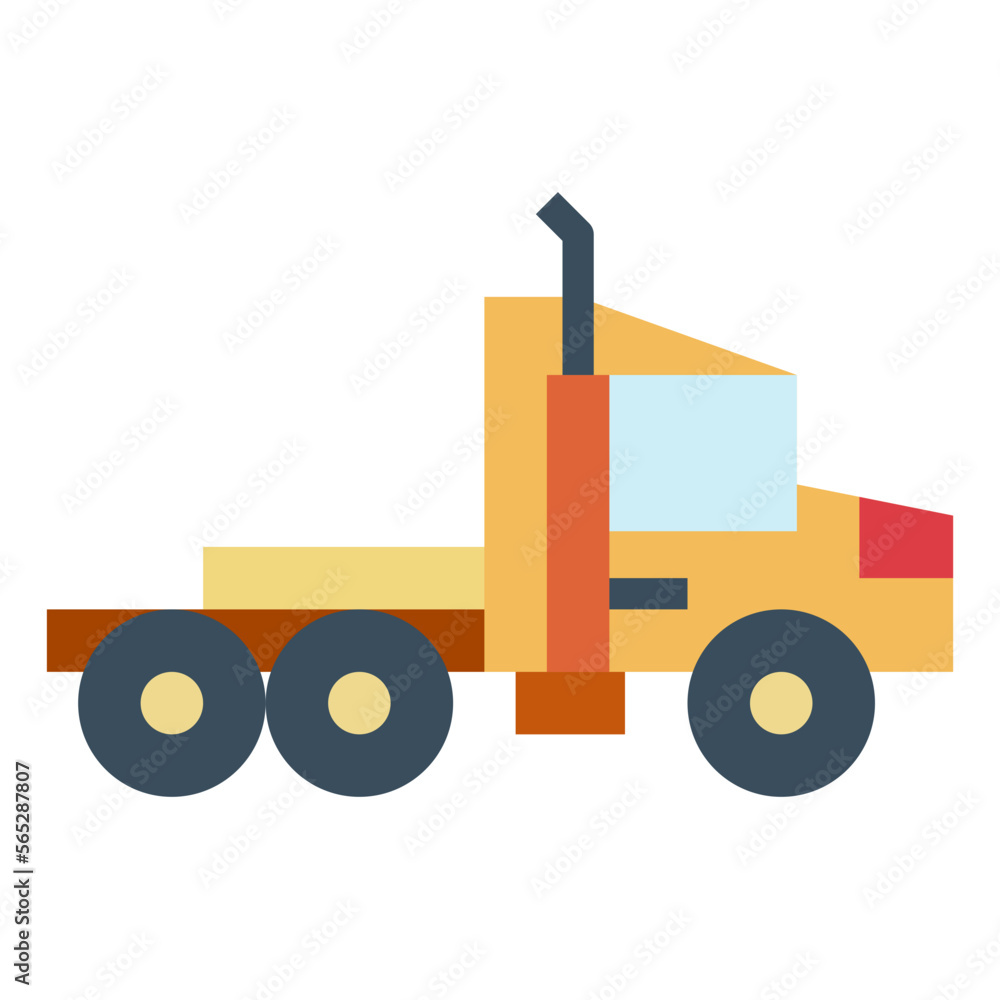 trailer flat icon style trailer flat icon style