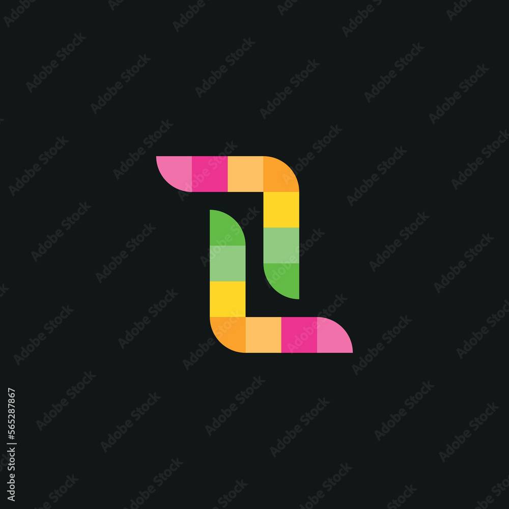 Gradient Colorful Abstract L Letter Illustration Gradient Colorful Abstract L Letter Illustration