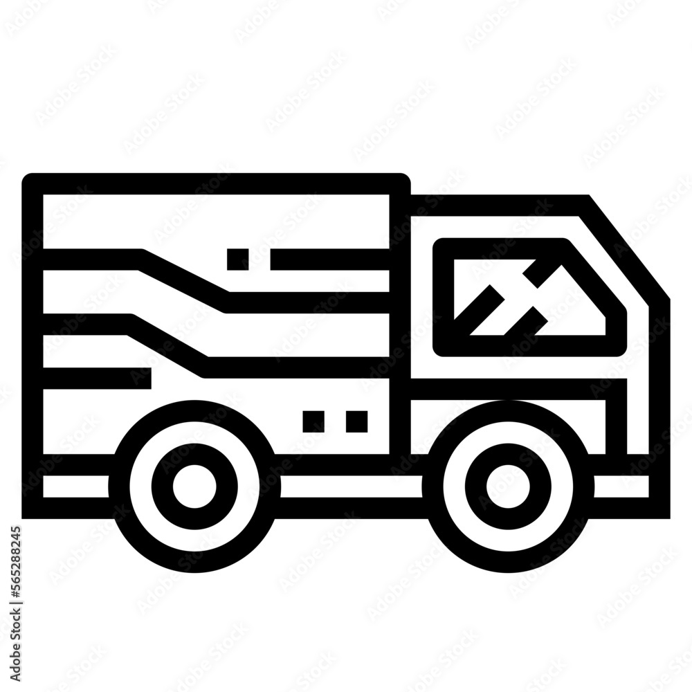 delivery truck line icon style delivery truck line icon style