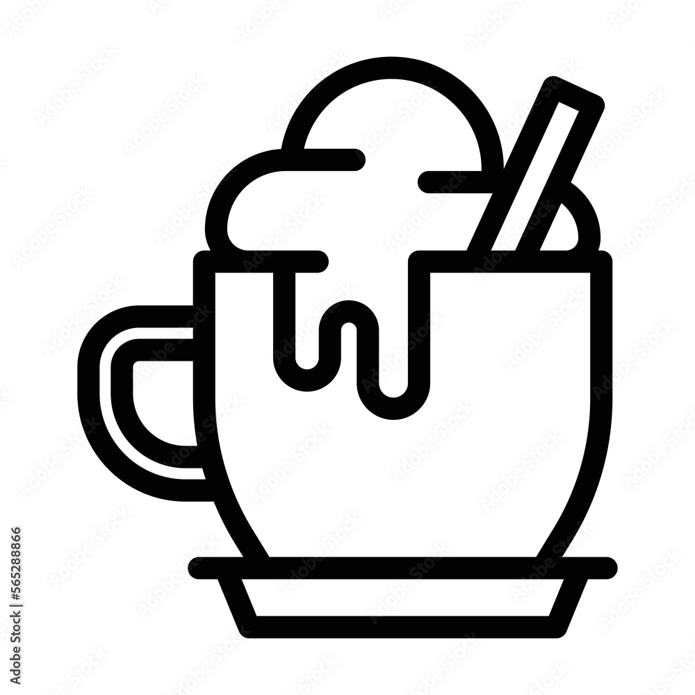 cappuccino line icon illustration vector graphic cappuccino line icon illustration vector graphic