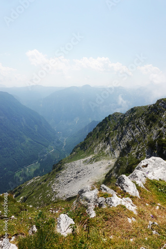 The view from the top of Hoher Sarstein mountain, Upper Austria region