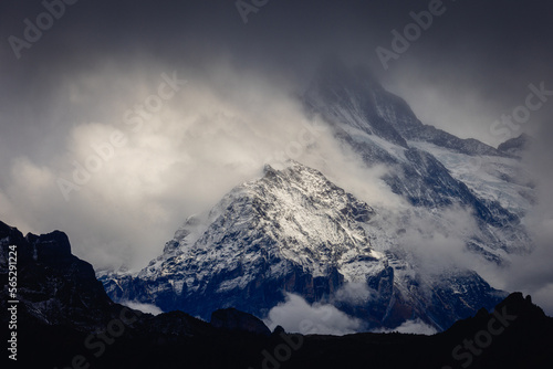 mountain in the snow