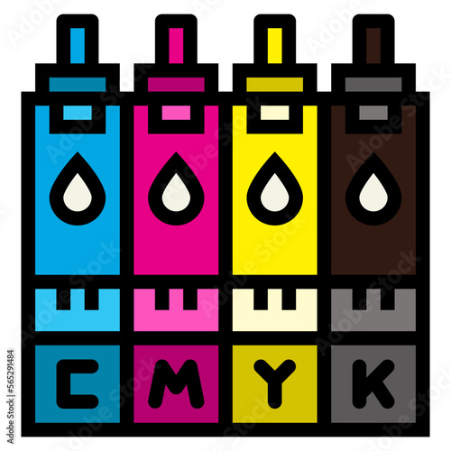 cartridges filled outline icon style