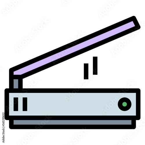 scanner filled outline icon style