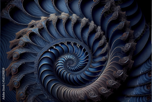 Blue Spiral Nautilus concept
