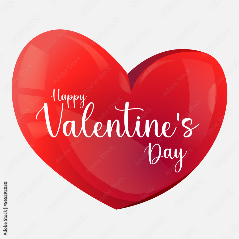 Happy Valentine Day 3D Heart