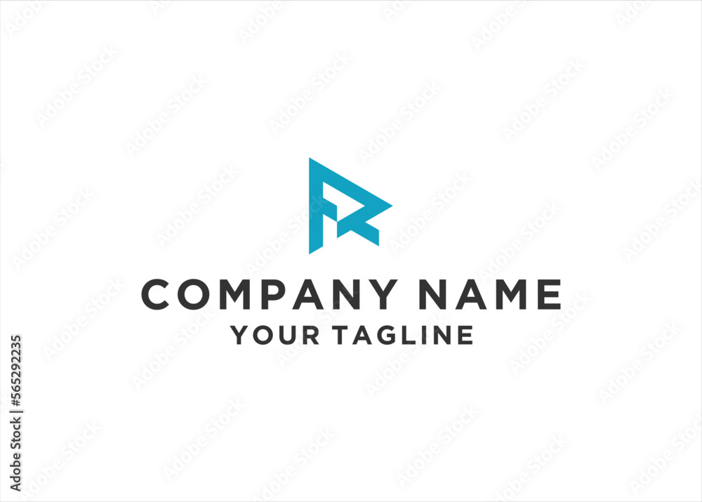 FR letter logo design vector illustration FR letter logo design vector illustration
