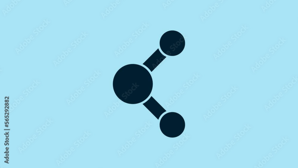 Blue Share icon isolated on blue background. Sharing, communication pictogram, social media, connection, network, distribute sign. 4K Video motion graphic animation Blue Share icon isolated on blue background. Sharing, communication pictogram, social media, connection, network, distribute sign. 4K Video motion graphic animation
