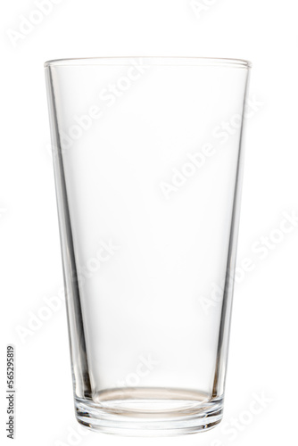 Shaker pint glass isolated on white