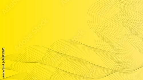 Abstract yellow lines background The design element shape. Concepts and ideas for technology, science, and medicine. Vector illustration