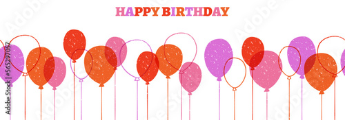 Fun hand drawn party seamless background. Great for birthday parties, textiles, banners, wallpapers, wrapping - vector design Vibrant colors.