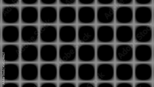 Black and white looping, seamless, animated pattern