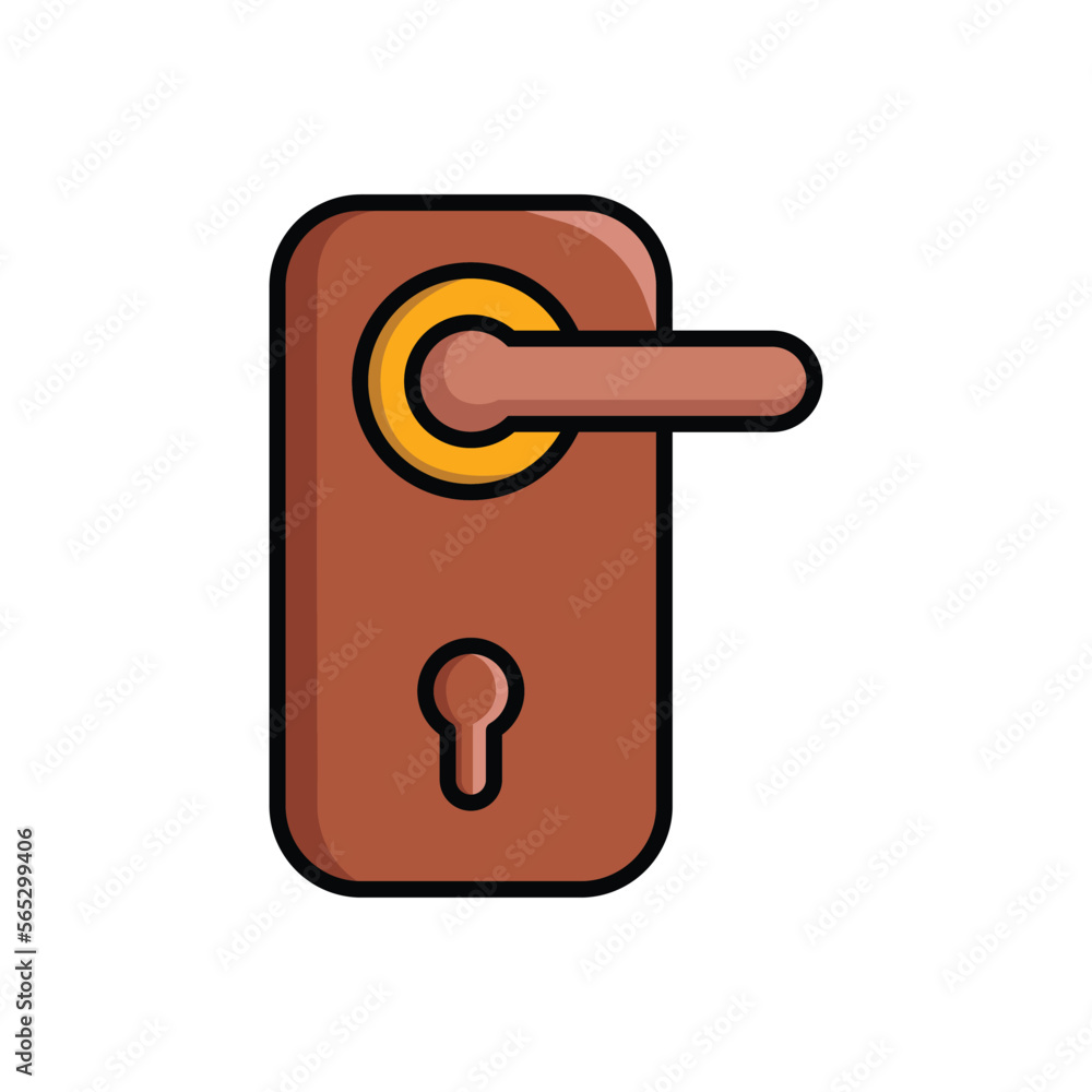 door handle icon vector design template in white background door handle icon vector design template in white background