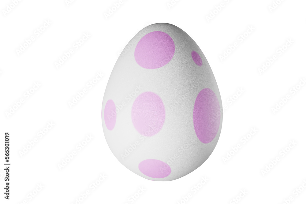 Colored easter egg with round pattern Colored easter egg with round pattern