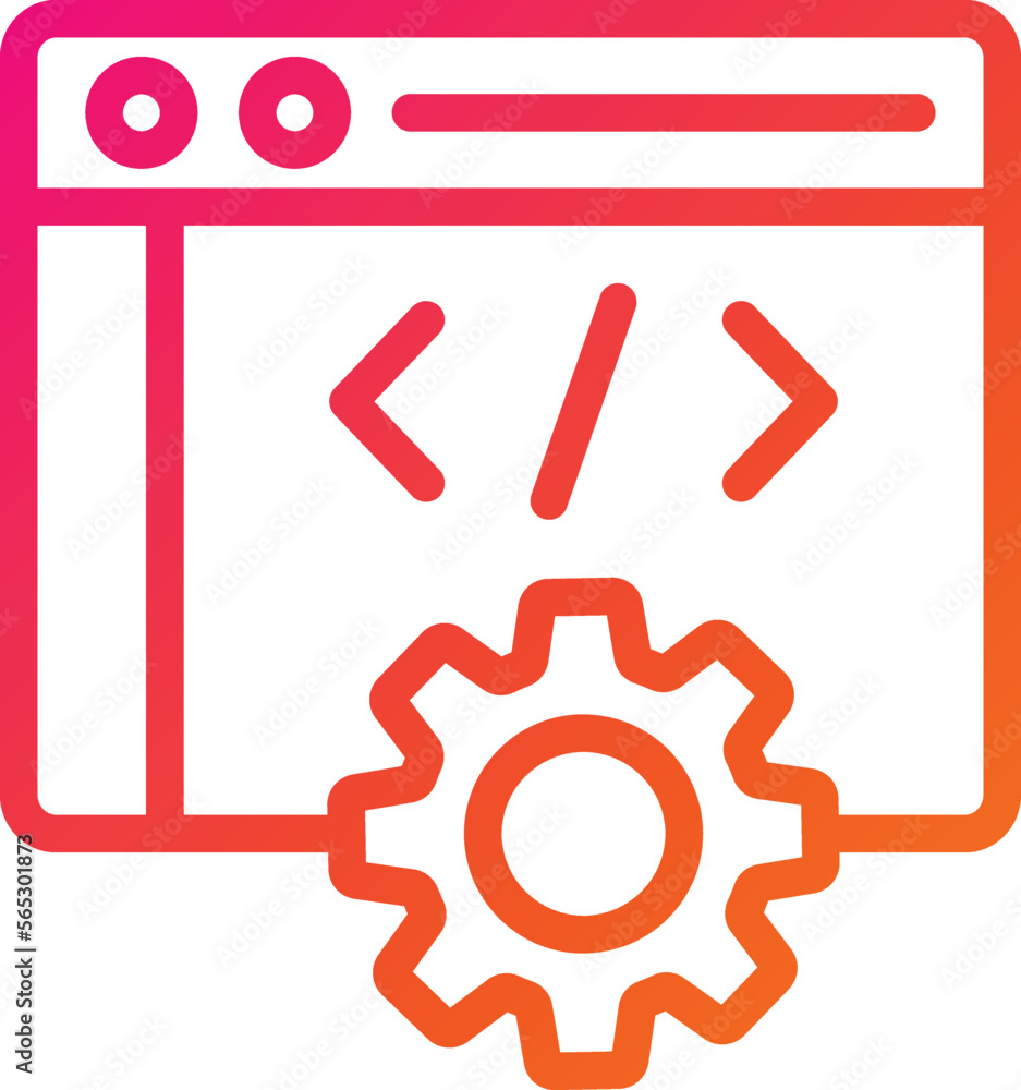 Web development Vector Icon Design Illustration Web development Vector Icon Design Illustration