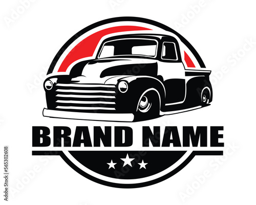 truck 3100. isolated vector logo, badge, emblem,icon, sticker design. best for the trucking industry. available eps 10.