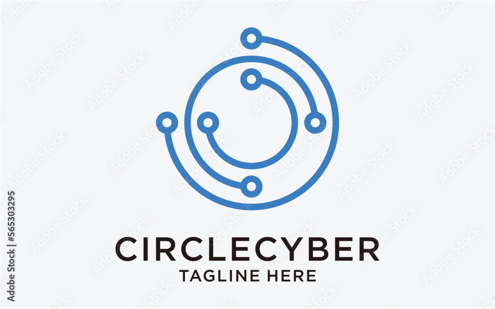 logo design circle technology template logo design circle technology template