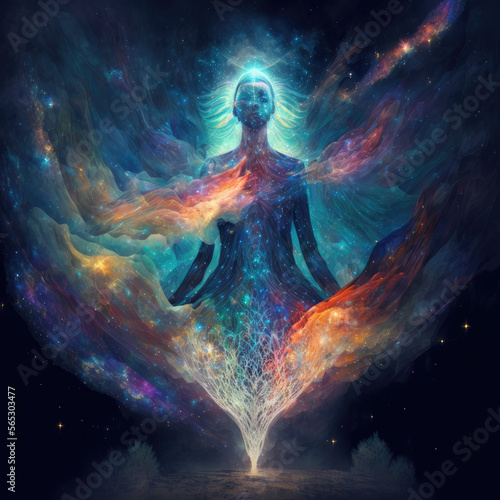 Spiritual Guidance, Universal Imagery Beautiful Universe Generative AI Technology, Universal Energy