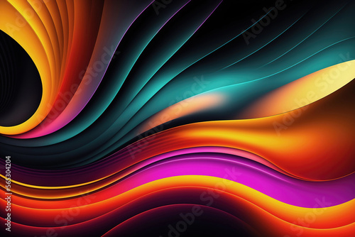 Abstract colorful background. Generative AI