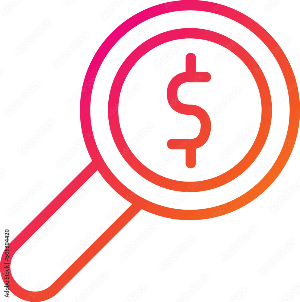 Magnifier Vector Icon Design Illustration Magnifier Vector Icon Design Illustration