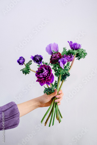 Wallpaper Mural Small business flower shop florist hands with a bouquet Torontodigital.ca