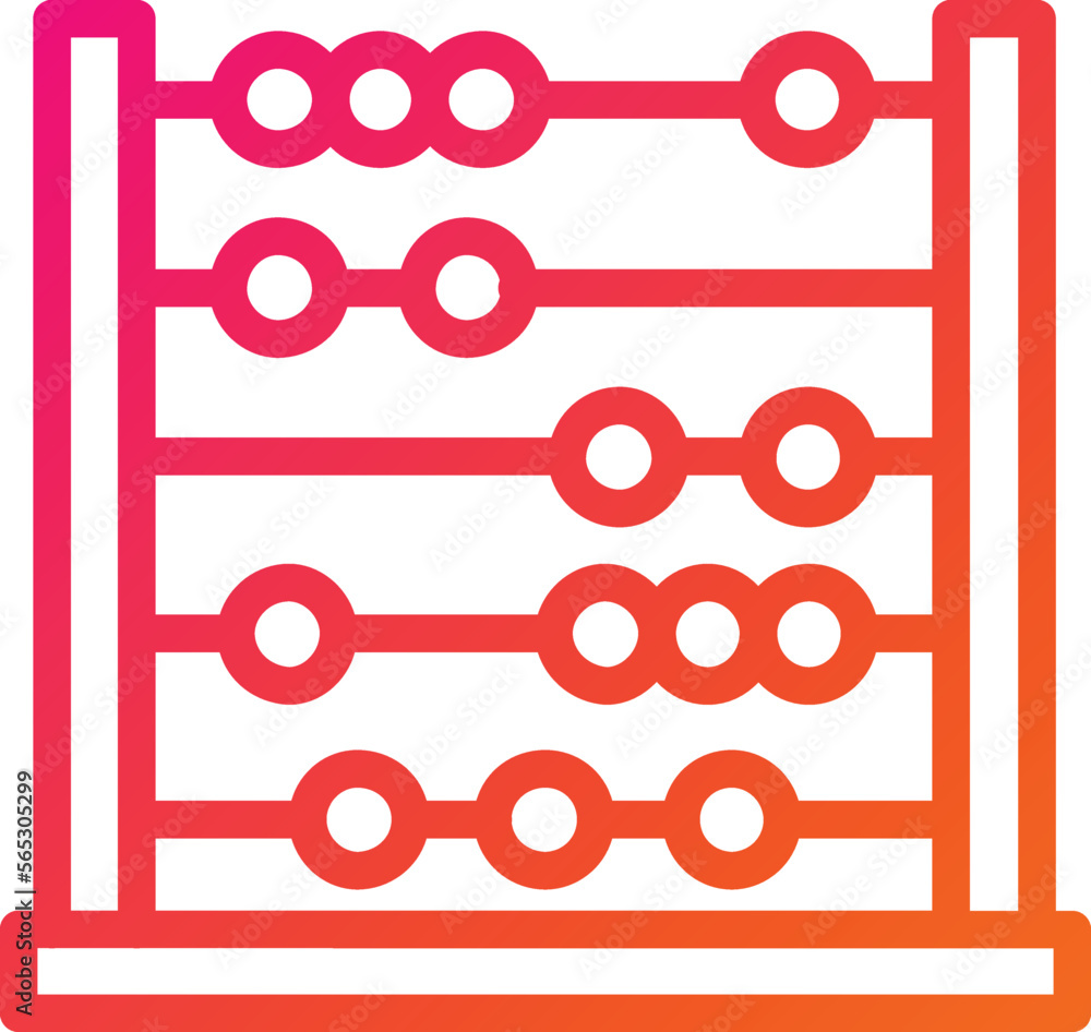 Abacus Vector Icon Design Illustration Abacus Vector Icon Design Illustration