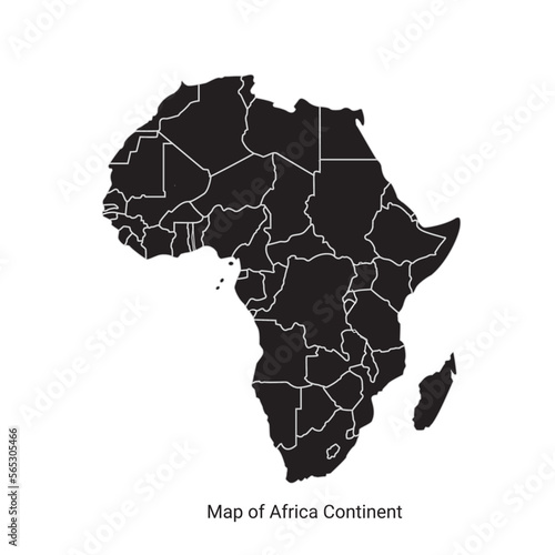 Map of Africa Africa regions political map with single countries
