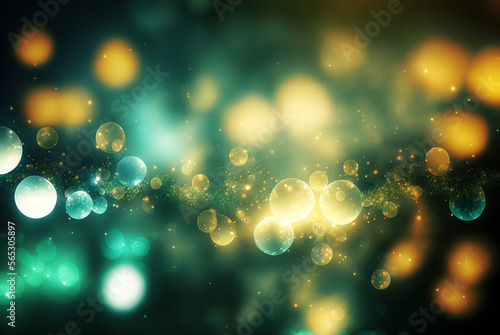 Abstract background with water background on nature bokeh. generative ai.