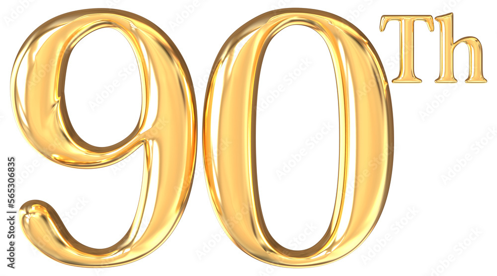 Happy Anniversary Number Gold 3D Happy Anniversary Number Gold 3D