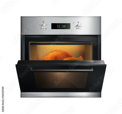 Open Kitchen Oven Composition