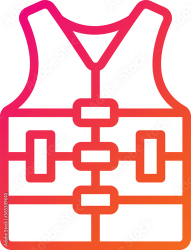 Life jacket Vector Icon Design Illustration