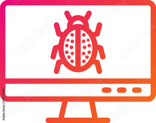 Debug Vector Icon Design Illustration