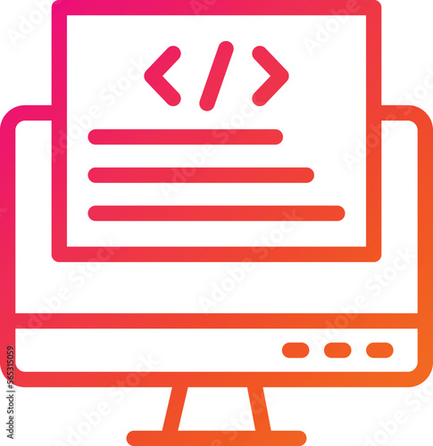 Front end Vector Icon Design Illustration